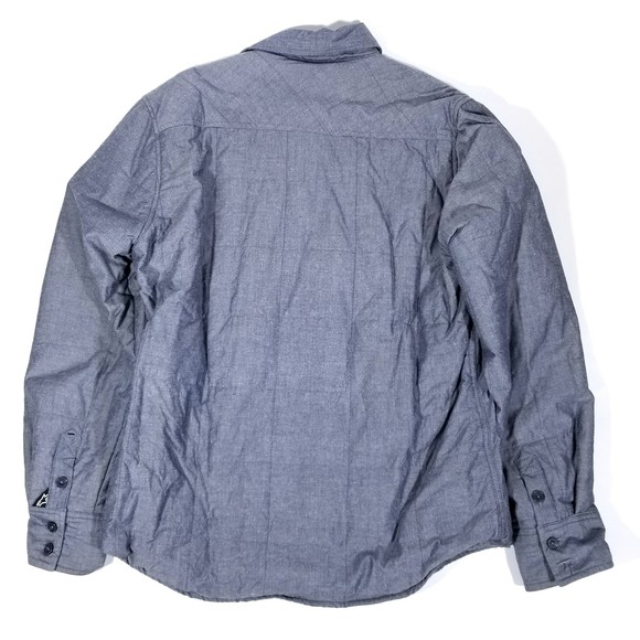 alpinestars Riding Plaid Flannel Chambray Button Down Shirt - Picture 3 of 7